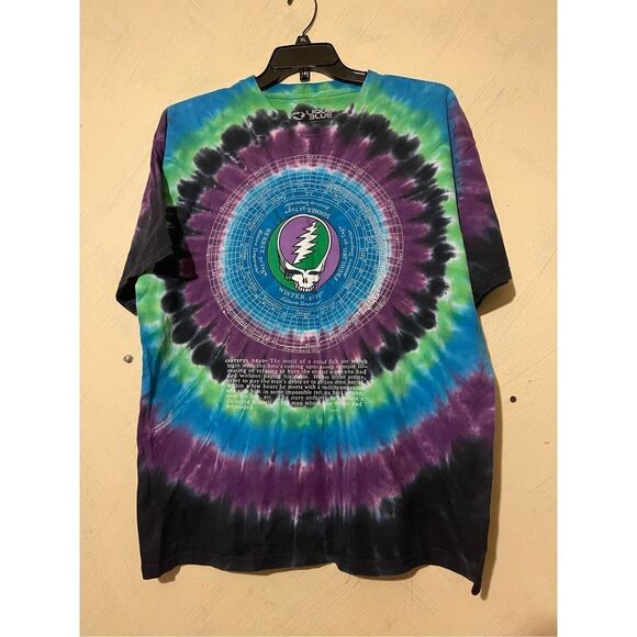 Liquid Blue Vintage Grateful Dead 25th Anniversary Calendar Graphic XL Tshirt - Picture 2 of 7